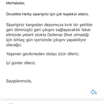 Herby Markasının Sipariş Ve İade Sorunu