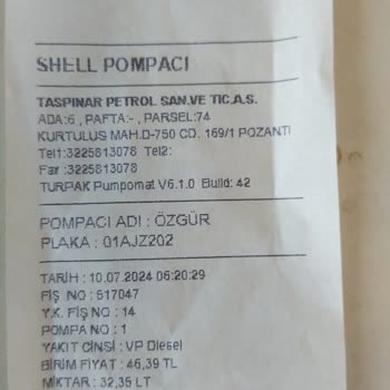 Shell'den Alınan Mazot Sonrası Araç Arızası
