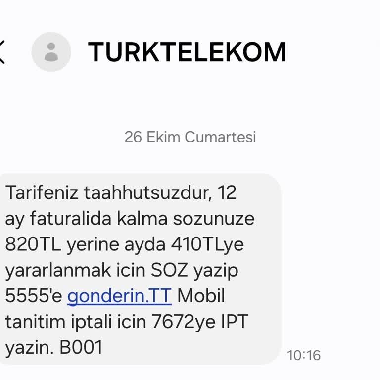 Yanıltıcı SMS Ve Taahhüt Sorunu