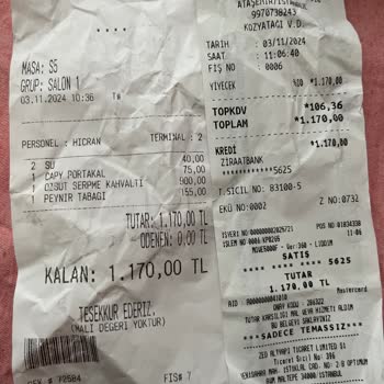 Fahiş Fiyatlı Kahvaltı Ve Yetersiz Hizmet