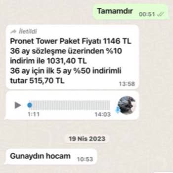 Pronet Abonelik Sürecinde Karşılaşılan Sürpriz Ücretler Ve Tehditler