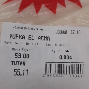 Gimsa Batıkent'te Küflü Yufka Mağduriyeti