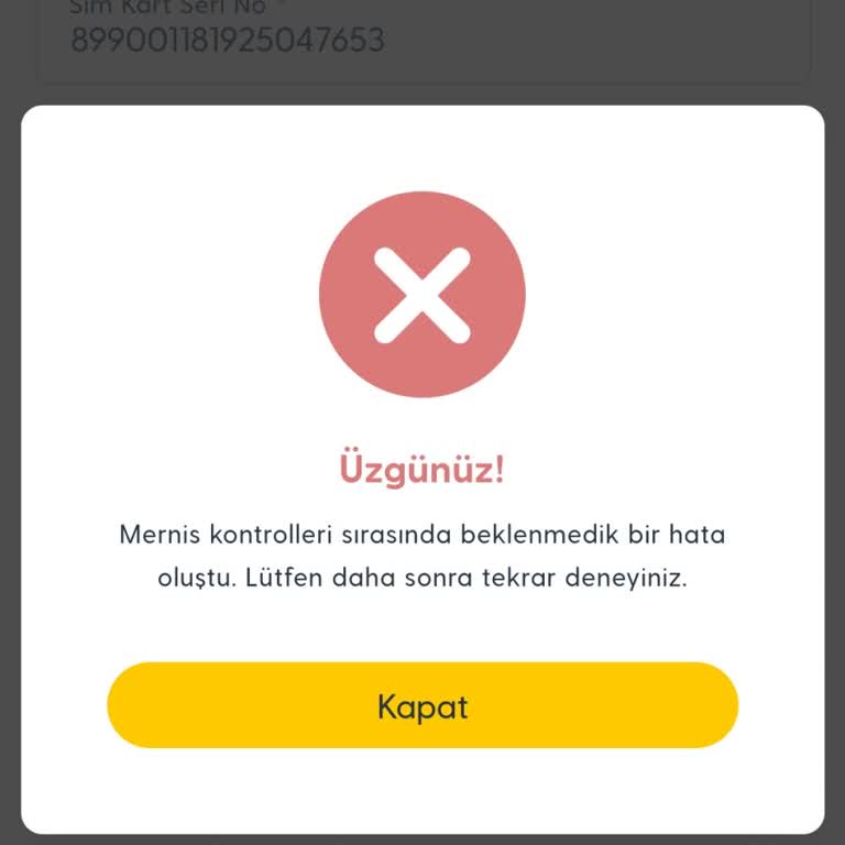 Turkcell Sim Kart Aktivasyon Sorunu