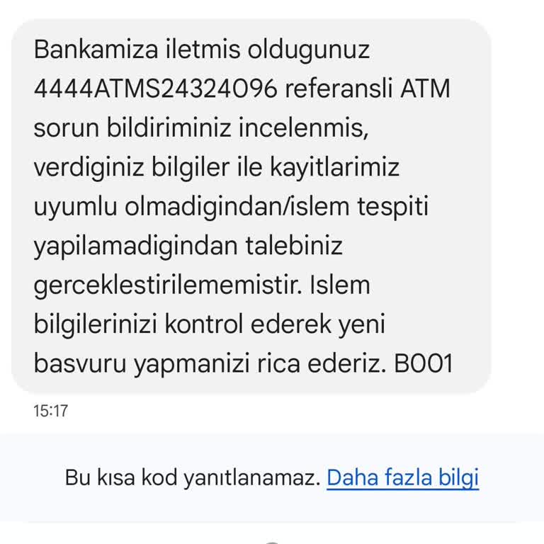 ATM Para Sıkışması Ve Müşteri Hizmetleri Sorunu