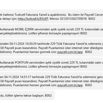 Turkcell İzinsiz Abonelik Ve Ücretlendirme Mağduriyeti!