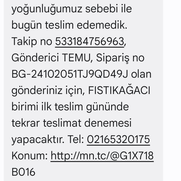 MNG Kargo'nun Gecikmeli Teslimat Ve İletişim Sorunu