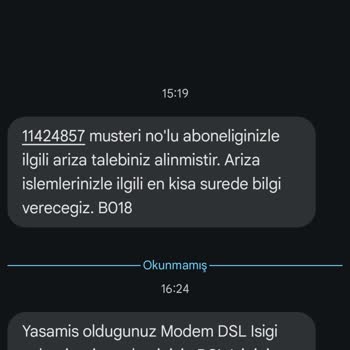 Kesilen İnternet Ve Yanıltıcı Müşteri Hizmetleri