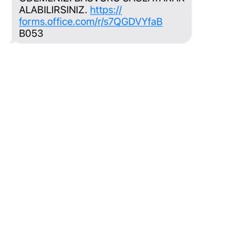 Burs Başvurusu Adıyla Bilgilerimin İstendiği Şüpheli SMS