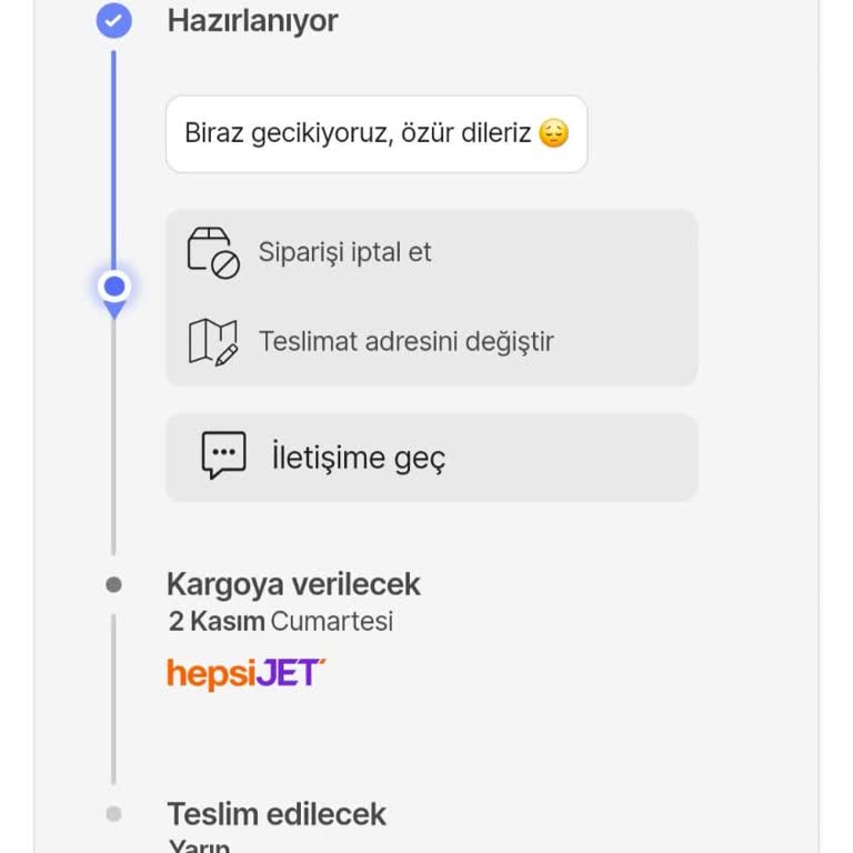 Siparişim Zamanında Kargoya Verilmedi