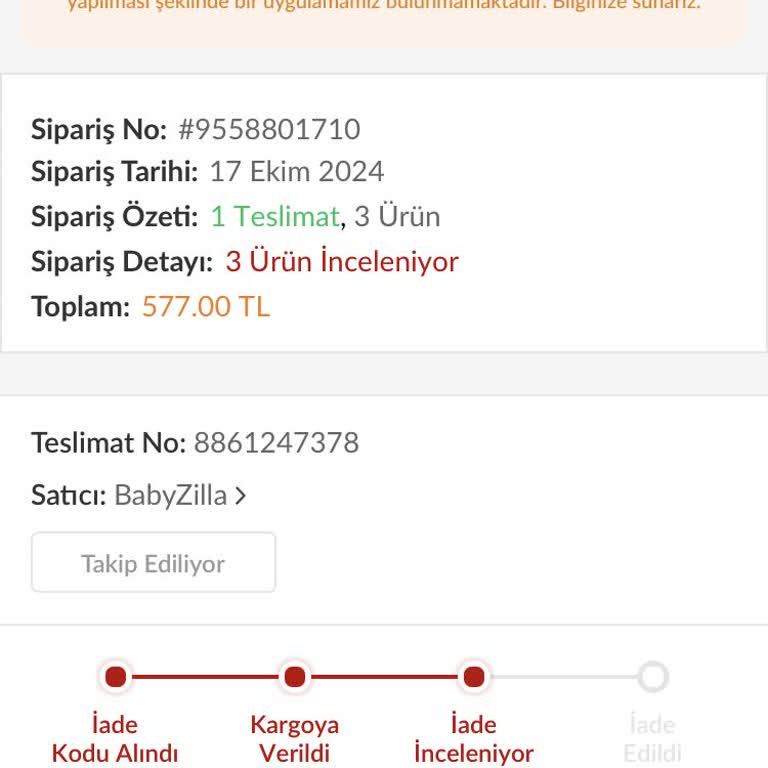 Gecikmiş Sipariş Ve İletişim Sorunları