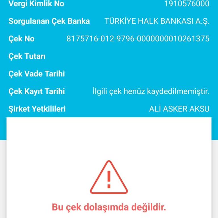 Findeks Çek Sorgulama Sorunu: Dolaşımda Değil Uyarısı