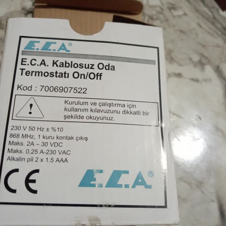 ECA Kablosuz Oda Termostatı Sorunu