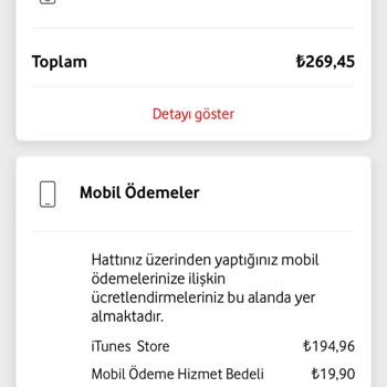 Vodafone Faturasında Yetkisiz İtunes Ödemesi Sorunu