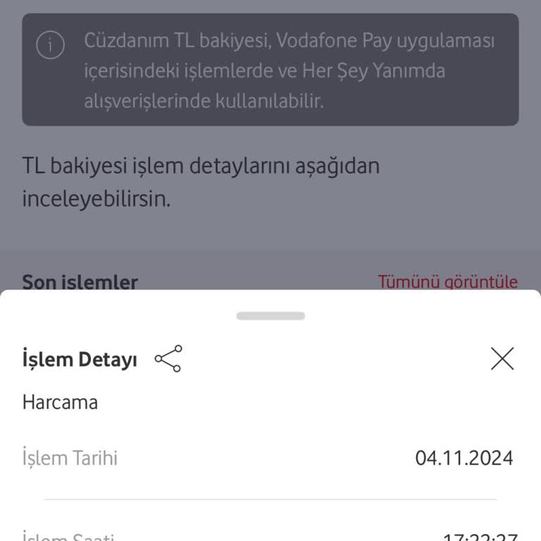 Vodafone Pay'de Kayıp Para Ve Paket Sorunu