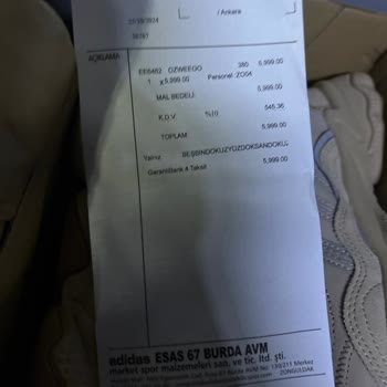 Adidas Ayakkabı Renk Farkı Ve İade Sorunu