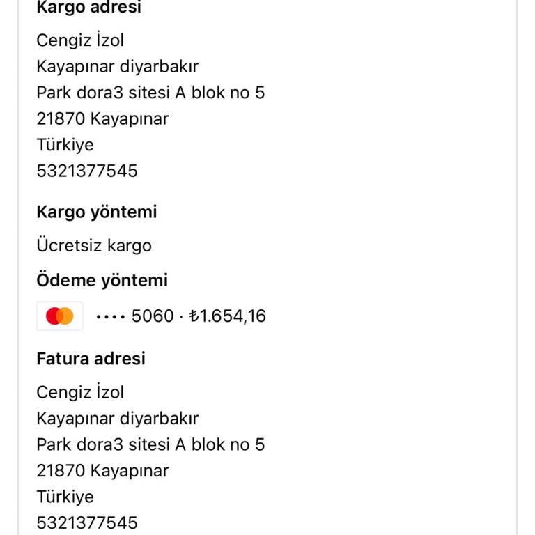 Kotkka Firmasından Sipariş Sonrası İletişim Sorunu