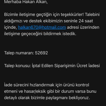 Hasarlı Ürün Ve Geciken İade Süreci