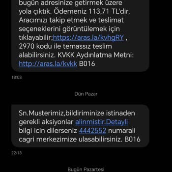 Aras Kargo'nun Bilgilendirme Eksikliği Ve İade Ücreti Sorunu