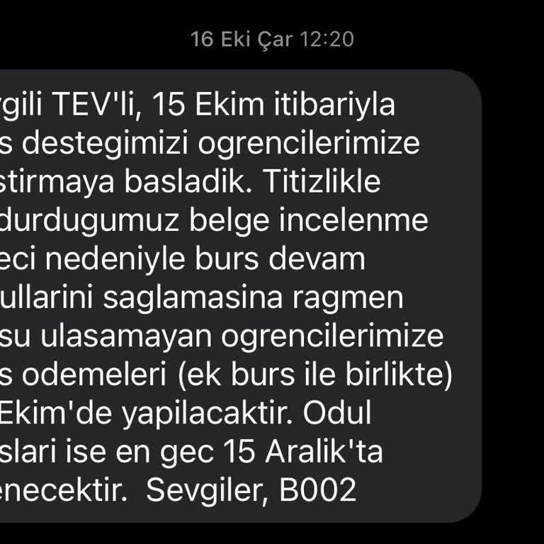 Burs Ödemesi Gecikmesi Ve İletişim Sorunu