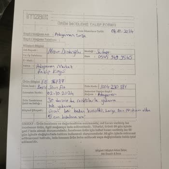 Gömlek Yıkandıktan Sonra Küçüldü, İade Talebi Reddedildi