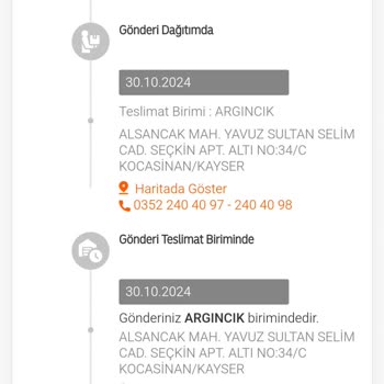 Yanlış Adrese Kargolanan Ürünler Ve İletişim Sorunu