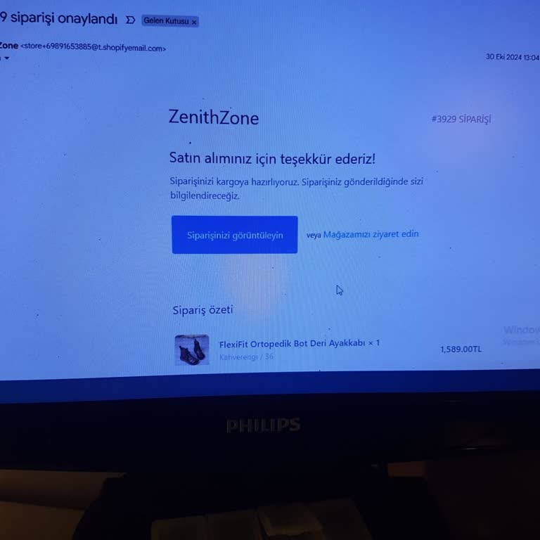 Zenithzone'dan Sipariş Edilen Ayakkabının Gönderilmemesi