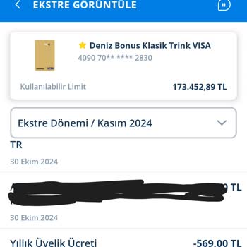 Denizbank Kredi Kartı Yıllık Üyelik Ücreti İadesi Talebi