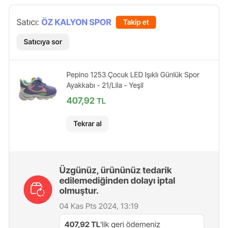 Hepsiburada'da Stokta Olmayan Ürün Satışı