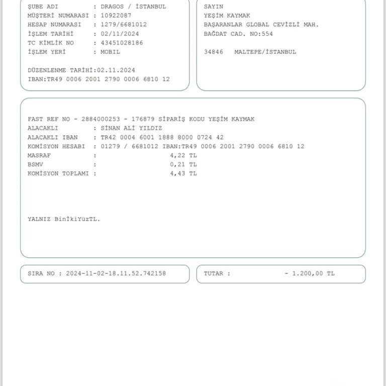EFT İadesi Yapılmayan Sipariş Mağduriyeti