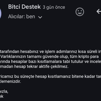 Bitci Borsasında Hesap Askıya Alınma Sorunu