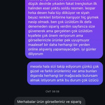 Hayal Kırıklığı: Ürün Ve Müşteri Hizmeti Beklentileri Karşılamadı