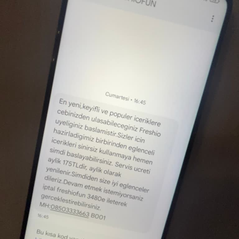 Freshio Fun İzinsiz Üyelik Ve Haksız Ücretlendirme Sorunu