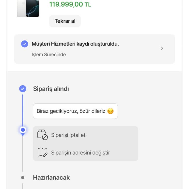 Hepsiburada Sipariş Edilen Telefonun Teslim Edilmemesi Ve Müşteri Hizmetleri Sorunu