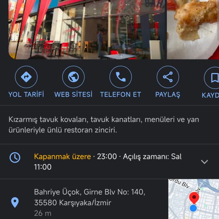 KFC İzmir Karşıyaka Şubesi Erken Kapanış Mağduriyeti