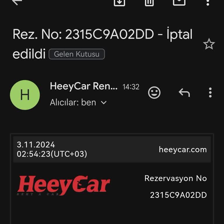 Heeycar'da Sürekli Rezervasyon İptalleri