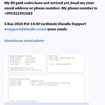 Dundle'den Alınamayan Razer Altın Ve İletişimsizlik Sorunu