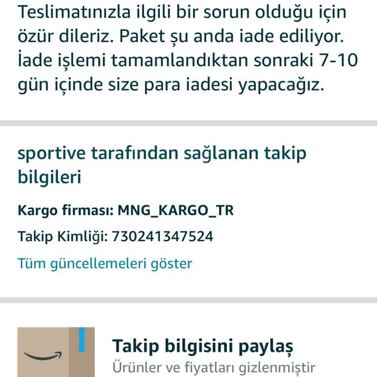 İptal Edilen Siparişin Para İadesi Sorunu