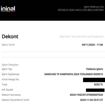 Samsung Ve İninal Kart Kampanyasında Hayal Kırıklığı: Eksik Ödeme Ve Sürekli Evrak Talepleri