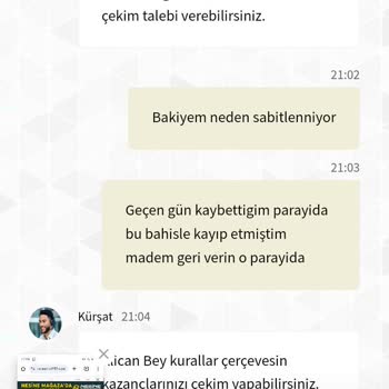 Nesine Casino'da Kazancım Silindi