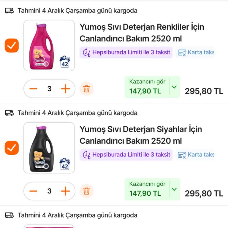 Hepsiburada'da Sipariş Verme Sorunu