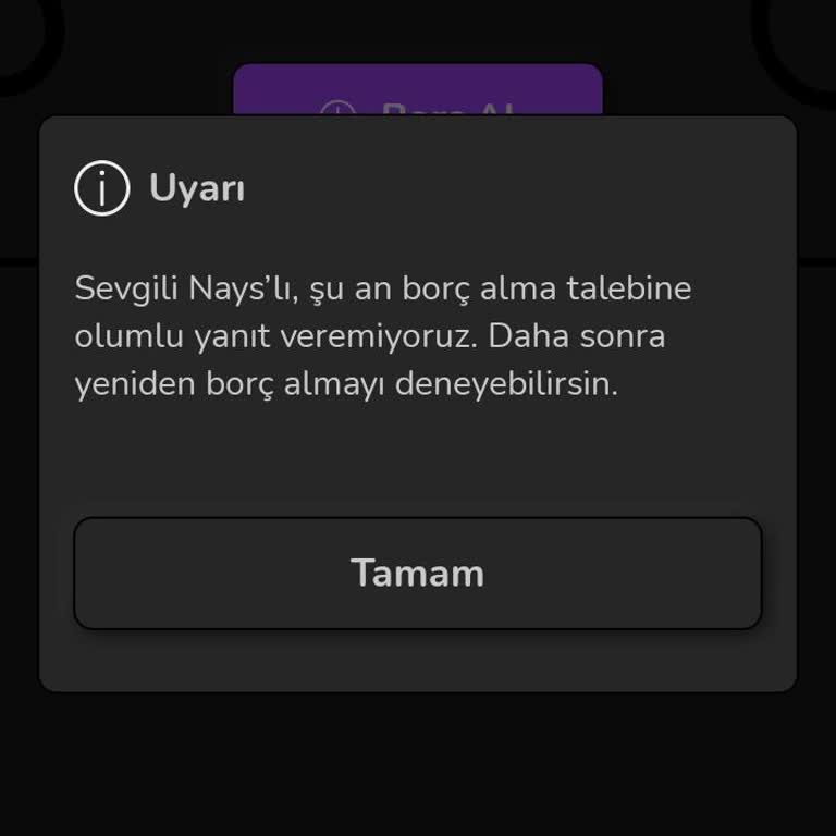 Nays'tan Borç Para Alamama Sorunu