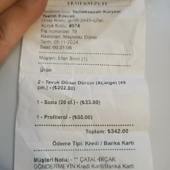 Yanlış Sipariş Ve Saygısız Kurye Deneyimi
