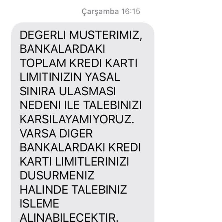 Kredi Kartı Limit Artışı İçin Ziraat Bankası'ndan Yardım Bekliyorum