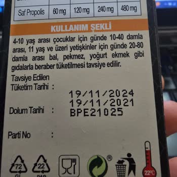 Beeo Marka Propolis Damlasının Beklenmedik Kuruma Sorunu