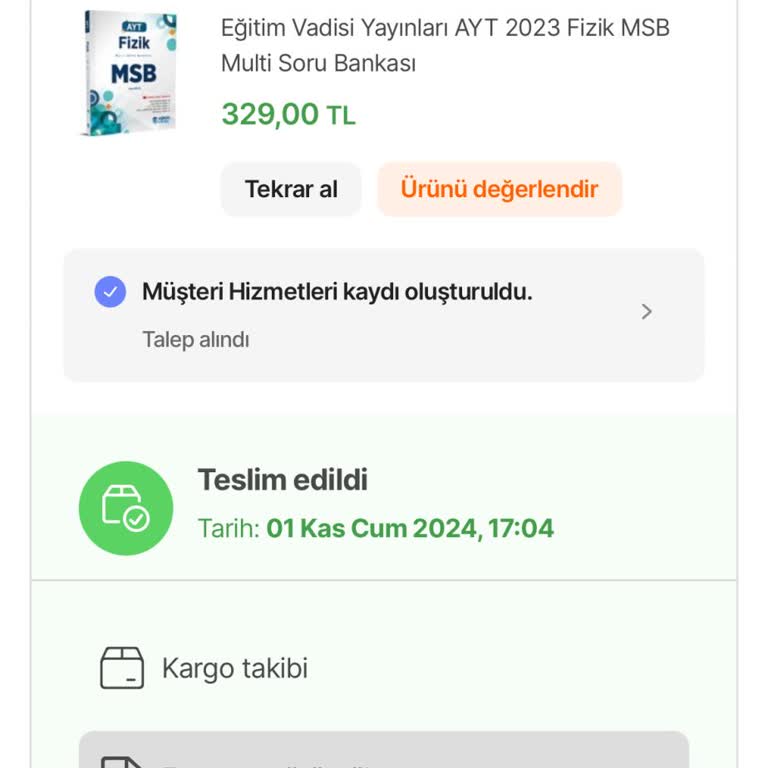 Teslim Edilmeyen Kitap Ve İlgisiz Müşteri Hizmetleri