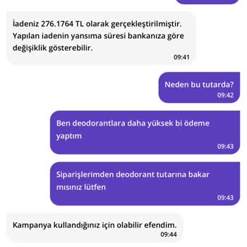 Eksik Ürün Ve Yetersiz İade Sorunu