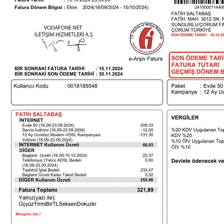 Cayma Bedelini Karşılamayan İnternet Sağlayıcısı