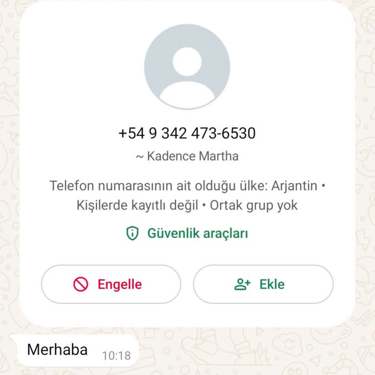 WhatsApp Üzerinden Gelen Şüpheli Mesajlar Ve Güvenlik Endişesi
