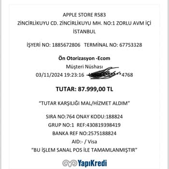 Apple Store'dan İzinsiz Yüksek Tutar Alışveriş Şoku