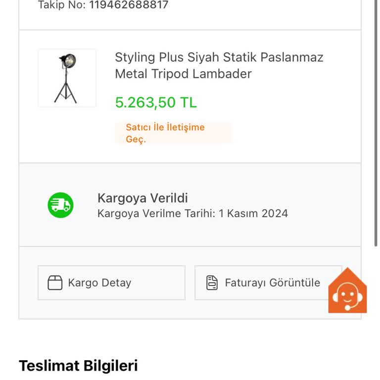 Teslim Edilmeyen Kargo Mağduriyeti